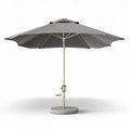 Parasol met betonvoet 200 x 200 x 250cm in grijs met verstelbare functie