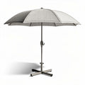 Parasols met een aluminium frame en polyester doek 250 x 250 x 230cm grijs