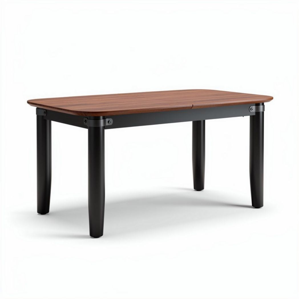 Eikenhouten tafel met grijze poten afmetingen 150 x 80 x 75cm